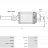 ARMATURE 12V 2.7KW / 2.8KW / 2.9KW M50 / M127 MULTI-SPLINE - SLOW