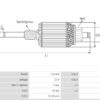 ARMATURE 12V 1.4KW NISSAN PATHFINDER / HARDBODY 3.3L