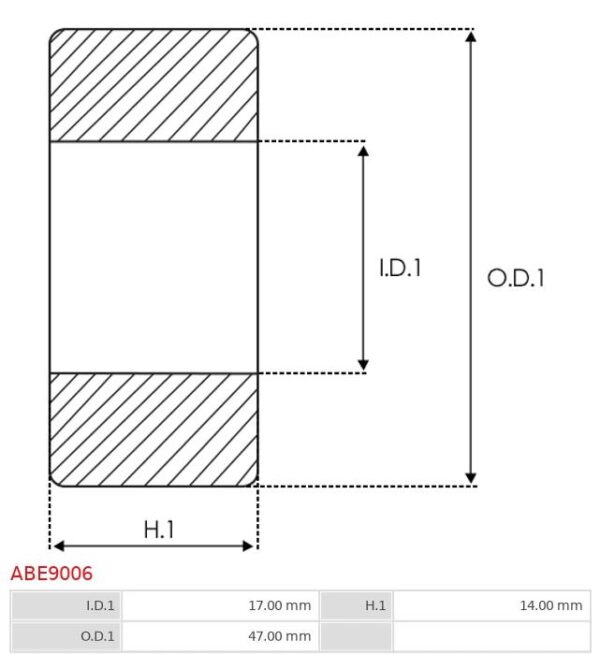BEARING 6303 17MM 47MM 1