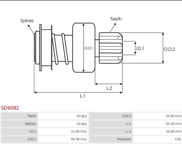 BENDIX 10TH CW TOYOTA QUANTUM 1