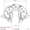 RECTIFIER FORD/MAZDA 2.5L DIESEL 85mm