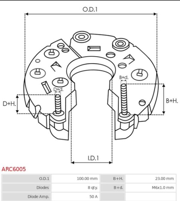 RECTIFIER 12V ISUZU/HONDA/NIPPON DENSO RECT 1