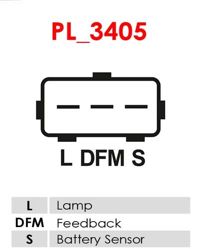 REGULATOR 12V 3-PIN FORD MONDEO/RANGER/F250 3-PIN (S-DFM-L)