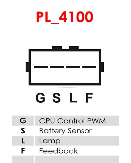 REGULATOR 12V 4PIN MITSUBISHI COLT / PAJERO - G-S-L-F PIN - VR5060