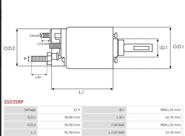 SOLENOID 12V BOSCH SOL DOUBLE POST SOLENOID