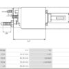 SOLENOID 12V JF JD 3 HOLE BOSCH TYPE SOLENOID - SD1