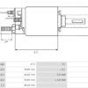 SOLENOID 24V 3HOLE DAF LONG PLUNGER