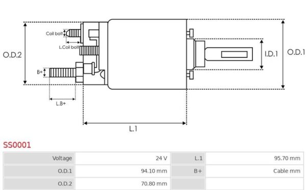 SOLENOID 24V KB - POT COIL