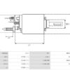 SOLENOID 12V EF PLGR 2X TERMINALS 3-HOLE MOUNT VOLKSWAGEN GOLF / AUDI DIESEL