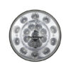 LAMP 12V - 24V RED & AMBER LED WITH CLEAR LENS AND RUBBER GASKET