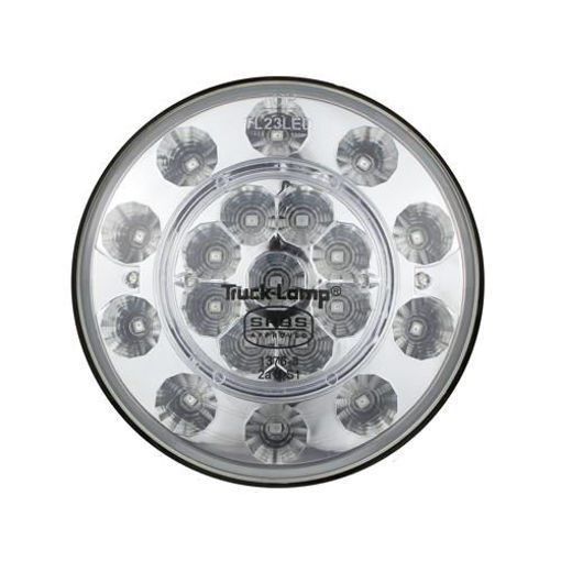 LAMP 12V - 24V RED & AMBER LED WITH CLEAR LENS AND RUBBER GASKET