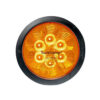 LAMP LED 6LED AMBER ROUND TAIL LIGHT WITH RUBBER