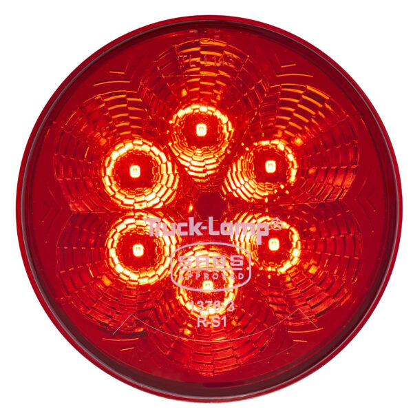 TL-YGR-3 LAMP LED 6LED RED ROUND TAIL LIGHT WITH RUBBER GROMIT
